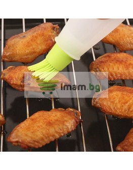 Силиконова готварска четка за мазане с контейнер